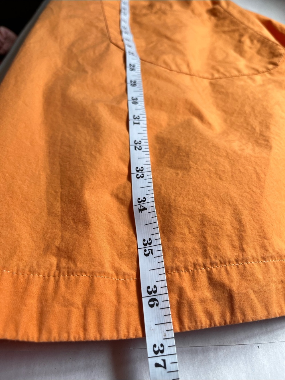 Weekend Max Mara Orange Poplin Ccotton Short-Sleeve A-Line Dress 8 - Picture 11 of 13